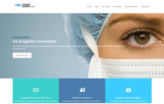 Il sito dedicato a raccogliere fondi per i pazienti con problemi di vista. Fondato e diretto dal Dott. Andrea Vento.